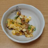 納豆とネギの炒り卵
